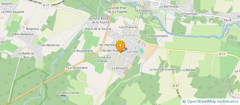 localisation de l'entreprise SCI D2J  CHEILLE