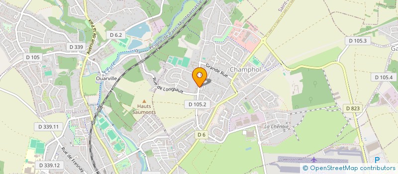 localisation de l'entreprise SCI D2J à CHAMPHOL