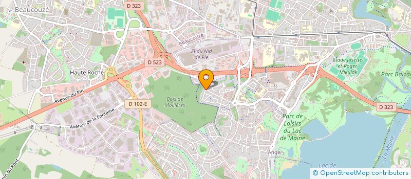 localisation de l'entreprise SCI D2L à ANGERS