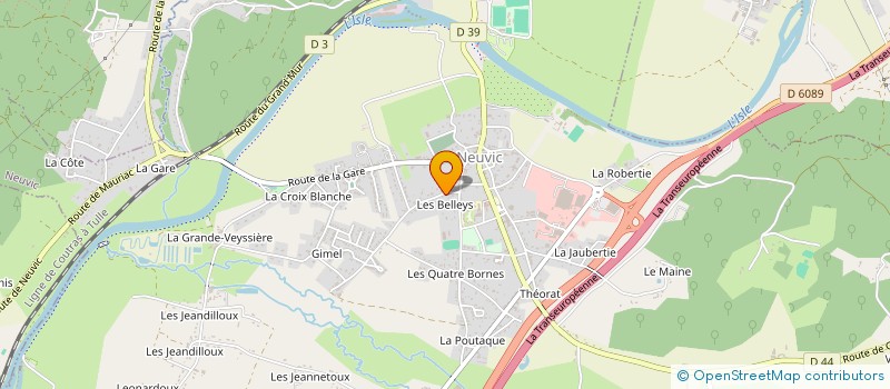 localisation de l'entreprise SCI D2M  NEUVIC