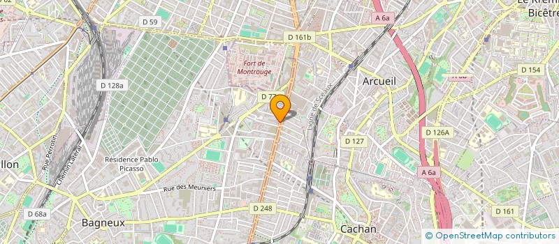 localisation de l'entreprise SCI D2M à BAGNEUX