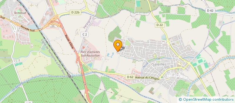 localisation de l'entreprise SCI D2M  SALEILLES
