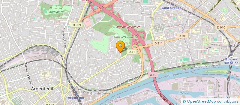 localisation de l'entreprise SCI D2M  ARGENTEUIL