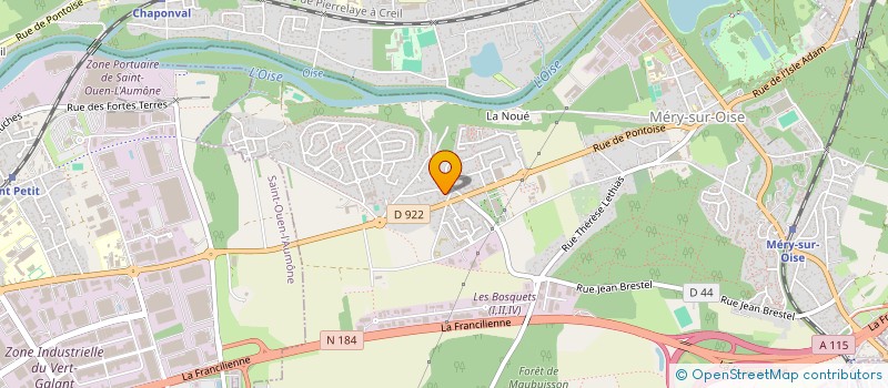 localisation de l'entreprise SCI D2M  MERY-SUR-OISE