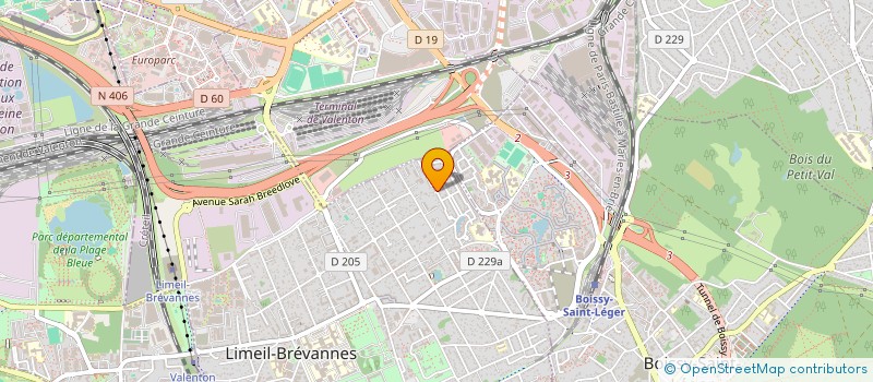 localisation de l'entreprise SCI D2N  LIMEIL-BREVANNES