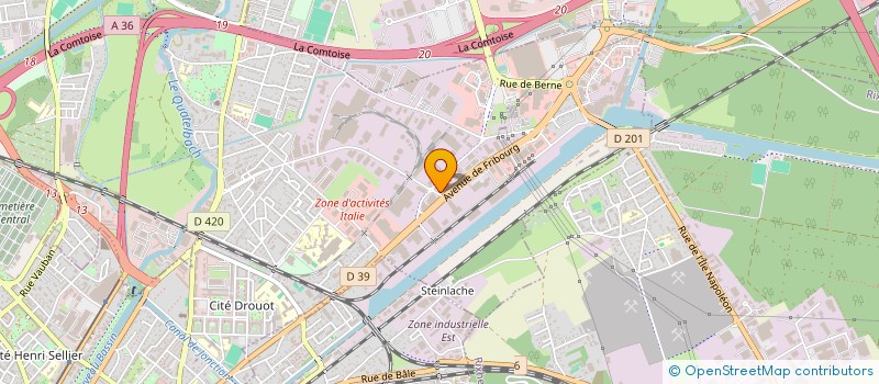 localisation de l'entreprise SCI D2S  ILLZACH