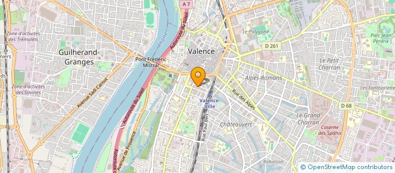 localisation de l'entreprise SCI D2SI à VALENCE
