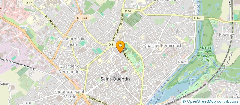 localisation de l'entreprise SCI D2T à SAINT-QUENTIN