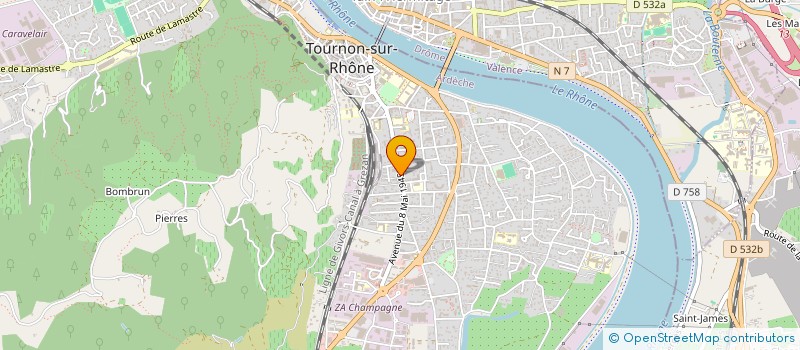 localisation de l'entreprise SCI D3 à TOURNON-SUR-RHONE