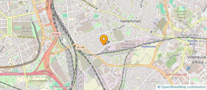 localisation de l'entreprise SCI D3  LILLE
