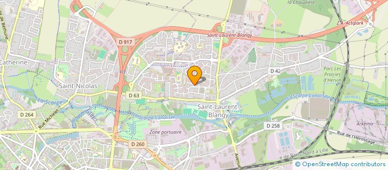 localisation de l'entreprise SCI D3F  SAINT-LAURENT-BLANGY