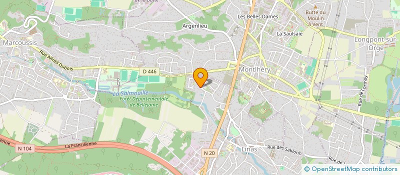 localisation de l'entreprise SCI D3F à LINAS