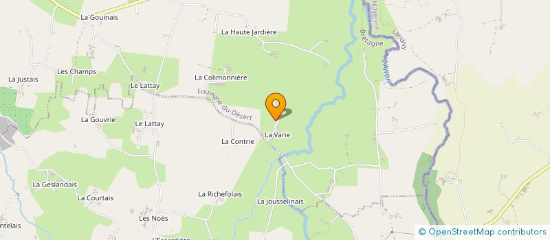 localisation de l'entreprise SCI D3F  LOUVIGNE-DU-DESERT