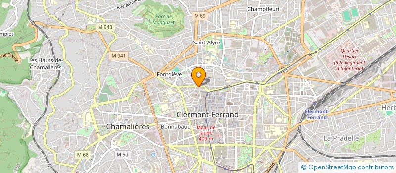 localisation de l'entreprise SCI D3F  CLERMONT-FERRAND