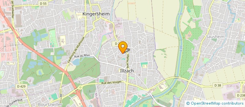 localisation de l'entreprise SCI D3G  ILLZACH