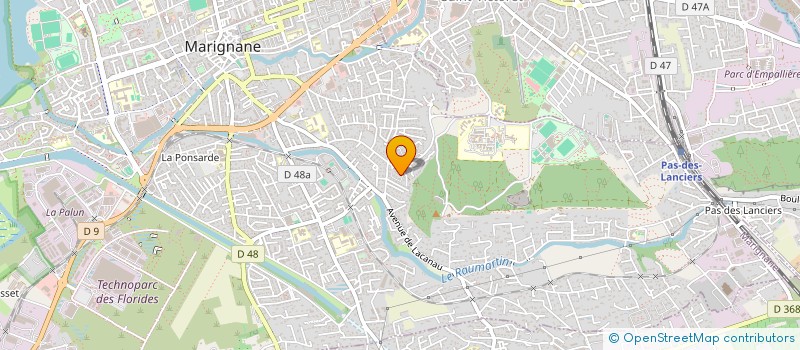 localisation de l'entreprise SCI D3P  MARIGNANE