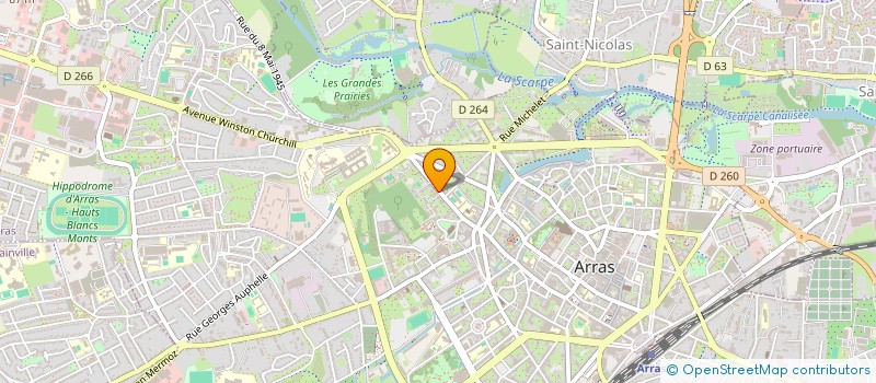 localisation de l'entreprise SCI D3V à ARRAS