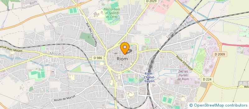 localisation de l'entreprise SCI D4  RIOM