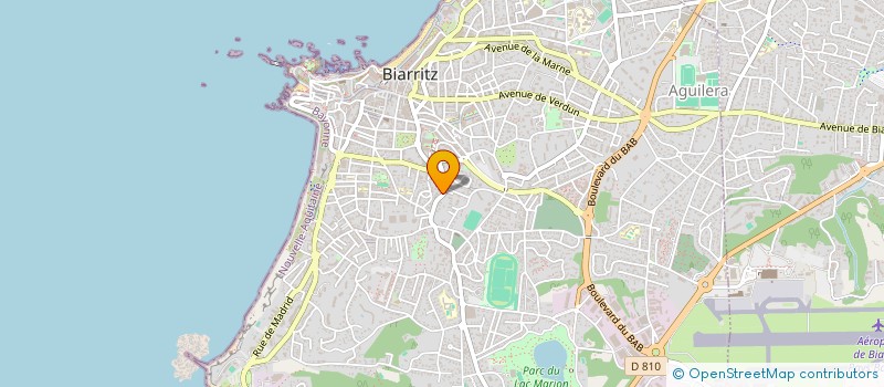 localisation de l'entreprise SCI D4 IMMO à BIARRITZ