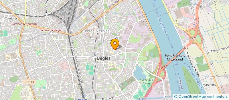 localisation de l'entreprise SCI D404 à BEGLES
