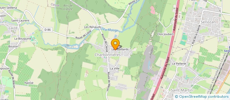 localisation de l'entreprise SCI D4A  CHARBONNIERES