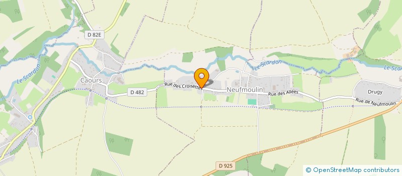 localisation de l'entreprise SCI D4D  NEUFMOULIN