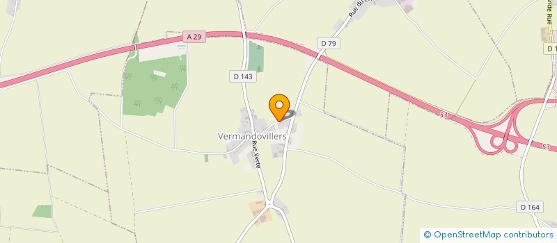 localisation de l'entreprise SCI D5B  VERMANDOVILLERS