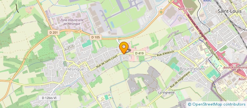 localisation de l'entreprise SCI D68220  HESINGUE