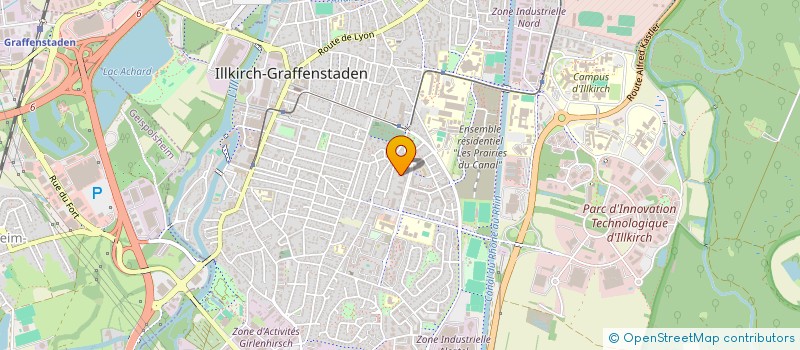 localisation de l'entreprise SCI D8  ILLKIRCH-GRAFFENSTADEN