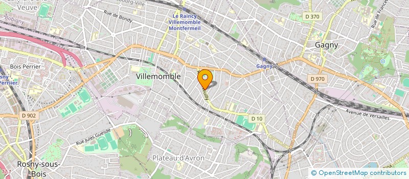 localisation de l'entreprise SCI DA BI à VILLEMOMBLE