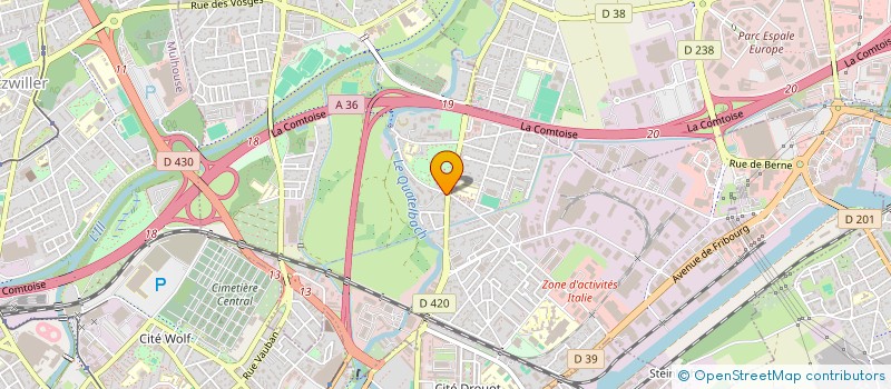 localisation de l'entreprise SCI DA BIAGIO  ILLZACH