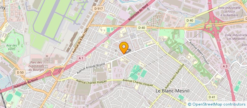 localisation de l'entreprise SCI DA COSTA à LE BLANC-MESNIL