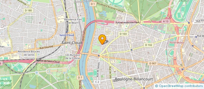 localisation de l'entreprise SCI DA COSTA à BOULOGNE-BILLANCOURT