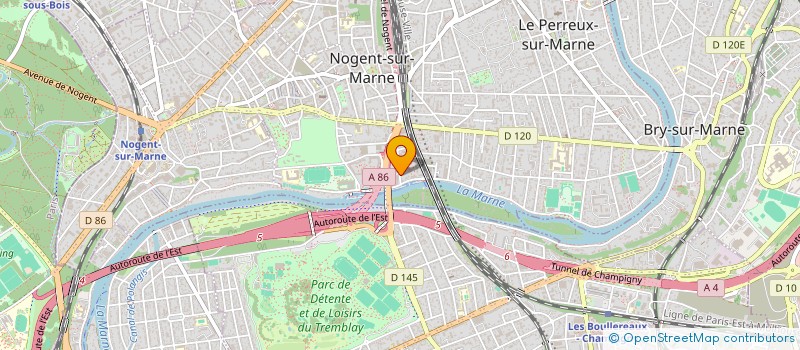 localisation de l'entreprise SCI DA COSTA PATRIMOINE  NOGENT-SUR-MARNE