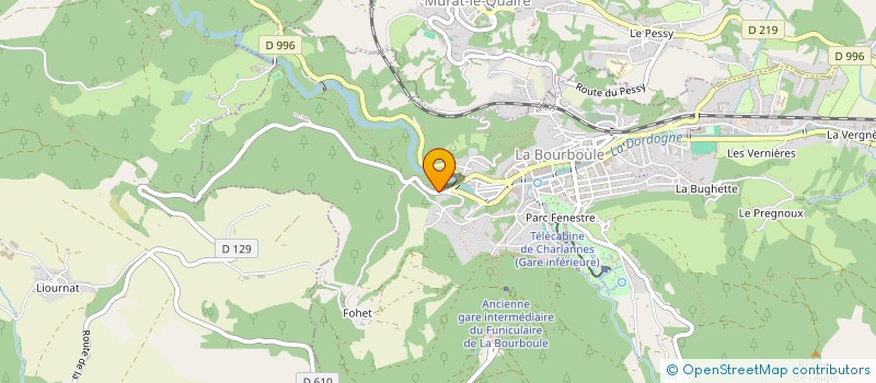 localisation de l'entreprise SCI DA CUNHA  LA BOURBOULE