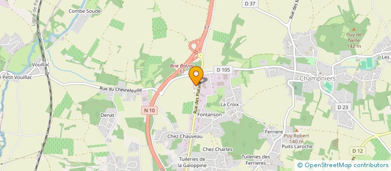 localisation de l'entreprise SCI DA.LA.ME à CHAMPNIERS