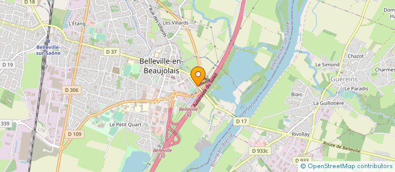 localisation de l'entreprise SCI DA ROCHA  BELLEVILLE-EN-BEAUJOLAIS