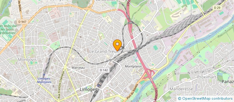 localisation de l'entreprise SCI DA ROCHA ARISTIDE BRIAND à LIMOGES
