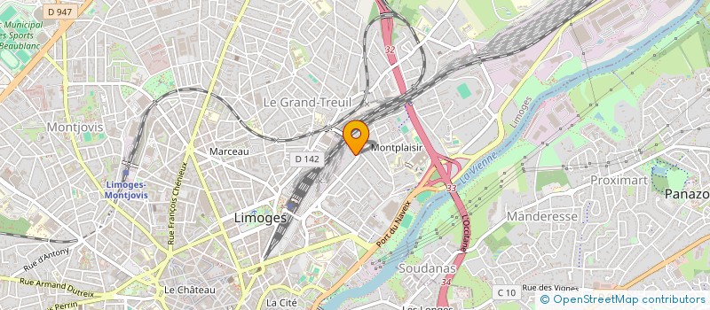 localisation de l'entreprise SCI DA ROCHA LOCARNO à LIMOGES