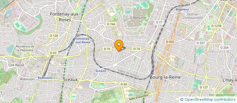 localisation de l'entreprise SCI DA SILVA à SCEAUX