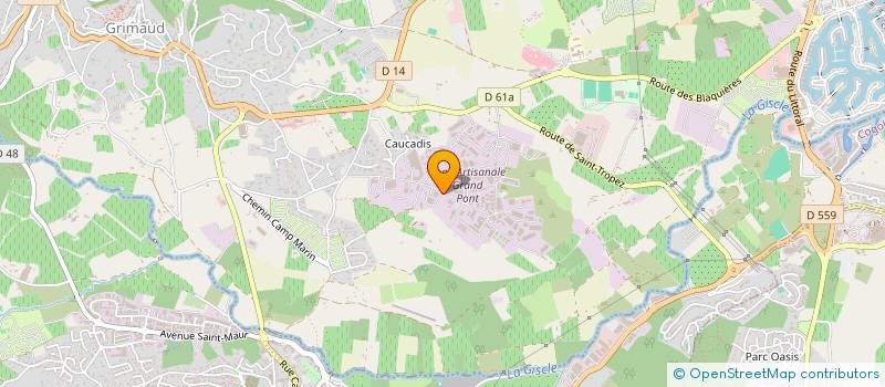 localisation de l'entreprise SCI DA SILVA à GRIMAUD