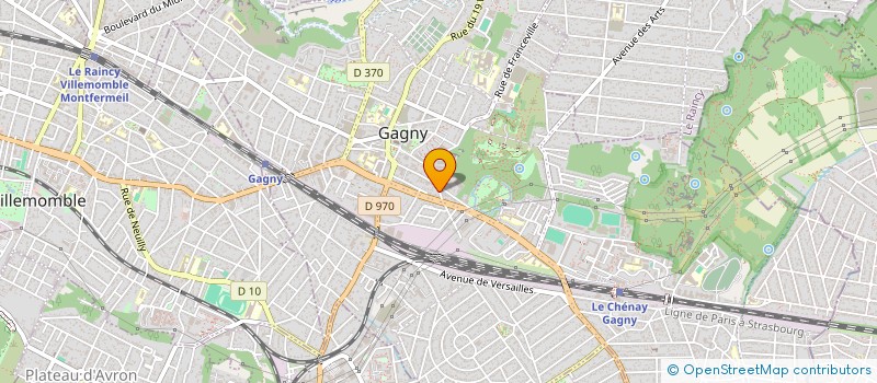 localisation de l'entreprise SCI DA SILVA à GAGNY