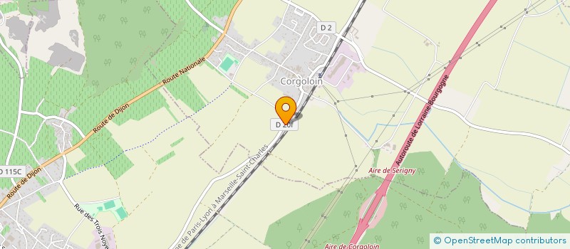 localisation de l'entreprise SCI DA SILVA D & C  CORGOLOIN