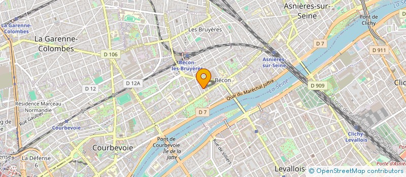 localisation de l'entreprise SCI DA SILVA LE JANNOU à COURBEVOIE