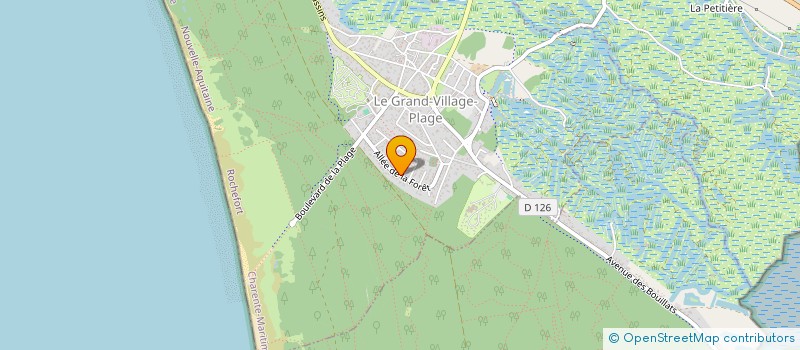 localisation de l'entreprise SCI DA TI MBI  LE GRAND-VILLAGE-PLAGE