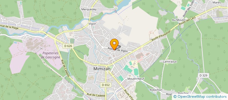 localisation de l'entreprise SCI DA VI ZA  MIMIZAN