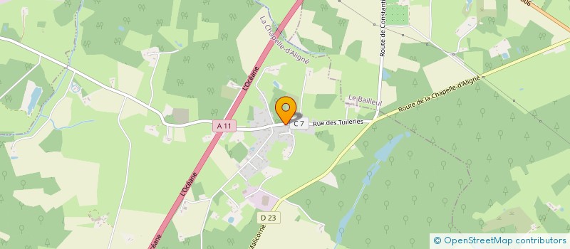 localisation de l'entreprise SCI DAAC  LA CHAPELLE-D'ALIGNE