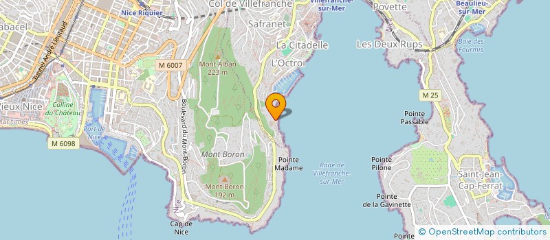 localisation de l'entreprise SCI DAAD à VILLEFRANCHE-SUR-MER
