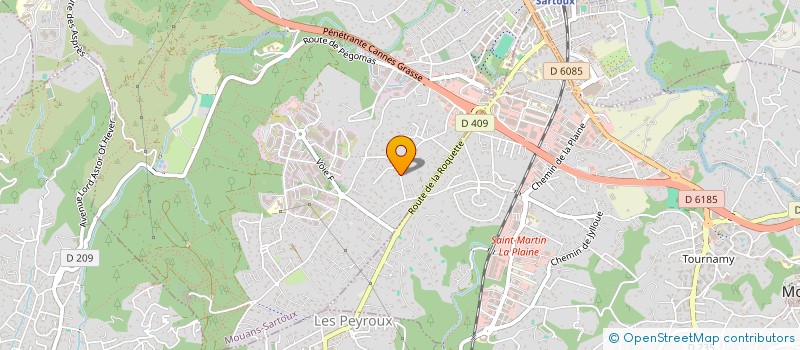 localisation de l'entreprise SCI DAAG PELLISSIER à MOUANS-SARTOUX