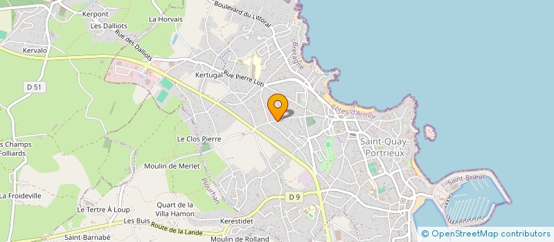 localisation de l'entreprise SCI DAAHAM  SAINT-QUAY-PORTRIEUX